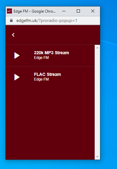 Try our new high quality FLAC stream